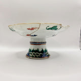 Antique 19th Century Chinese Cantonese Famille Rose Bowls and Tazza