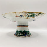 Antique 19th Century Chinese Cantonese Famille Rose Bowls and Tazza