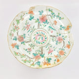 Antique 19th Century Chinese Cantonese Famille Rose Bowls and Tazza