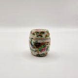 Set of 5 Antique Chinese Cantonese Famille Rose Graduating Storage Jars