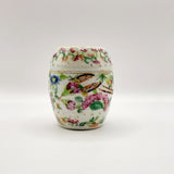 Set of 5 Antique Chinese Cantonese Famille Rose Graduating Storage Jars