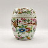 Set of 5 Antique Chinese Cantonese Famille Rose Graduating Storage Jars