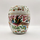 Set of 5 Antique Chinese Cantonese Famille Rose Graduating Storage Jars