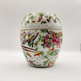 Set of 5 Antique Chinese Cantonese Famille Rose Graduating Storage Jars