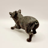 Antique 19th Century Japanese Bronzed coloured Spelter Wolf