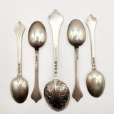 Antique Silver Tea Spoons by Thomas Bradbury and sons 1920