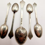 Antique Silver Tea Spoons by Thomas Bradbury and sons 1920