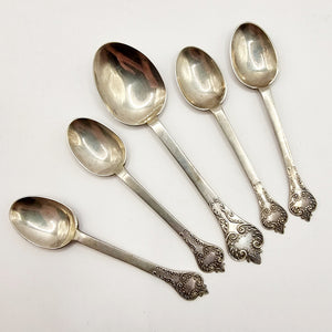 Antique Silver Tea Spoons by Thomas Bradbury and sons 1920