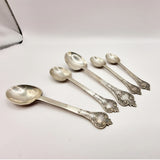 Antique Silver Tea Spoons by Thomas Bradbury and sons 1920
