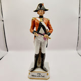 Antique Porcelain Figurine. 1792 Officer, 45th Foot