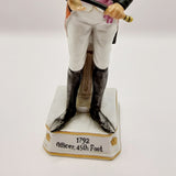 Antique Porcelain Figurine. 1792 Officer, 45th Foot