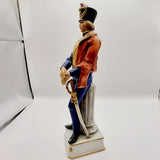 Antique Porcelain Figurine. 1833 Officer, Royal Irish Hussars