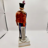 Antique Porcelain Figurine. 1833 Officer, Royal Irish Hussars