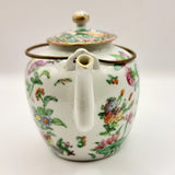 20th Century Chinese Cantonese Famille Rose Teapot.