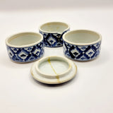 Antique 19th Century Chinese Blue and White Porcelain Stacking Box