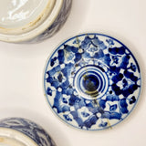 Antique 19th Century Chinese Blue and White Porcelain Stacking Box