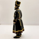 Pair of Bronze Signed Russian Cossack Figures in the Manner of Faberge