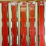 Vintage Red and Gold Carnival/Fairground Ride Column Pillars