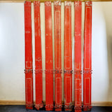 Vintage Red and Gold Carnival/Fairground Ride Column Pillars