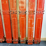 Vintage Red and Gold Carnival/Fairground Ride Column Pillars