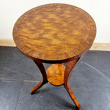 Antique Regency Satinwood and Mahogany Veneer Stand /Side Table