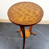 Antique Regency Satinwood and Mahogany Veneer Stand /Side Table