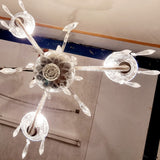 Vintage Murano Glass Three Branch Chandelier
