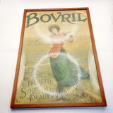 Antique Bovril Female Golf Poster