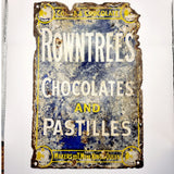 Antique Rowntrees Chocolate Enamel Advertising Sign.