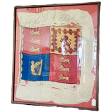 Rare 1837 Antique Royal Standard Silk Flag.