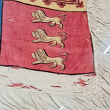 Rare 1837 Antique Royal Standard Silk Flag.