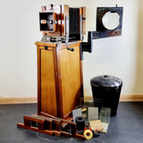 Large Antique Ensign Studio Camera on Plinth Stand