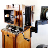 Large Antique Ensign Studio Camera on Plinth Stand