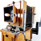 Large Antique Ensign Studio Camera on Plinth Stand