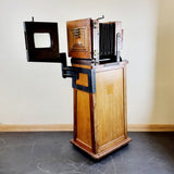 Large Antique Ensign Studio Camera on Plinth Stand