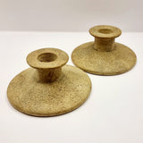 Pair of Vintage Studio Pottery Candle Stick Holders