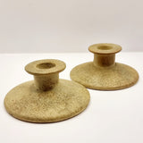 Pair of Vintage Studio Pottery Candle Stick Holders