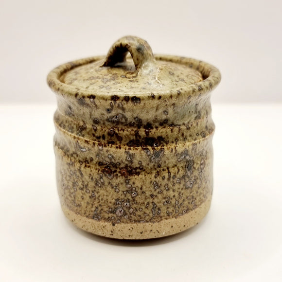 Vintage Studio Pottery Mustard/Sauce Pot.