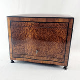 Antique 19th Century Napoleon III amboyna burr veneer cave a liqueur