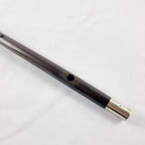 Antique 19th Century Military Rosewood White Metal Fife Flute