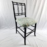 Ebonised 19th Century Antique Faux Bamboo Side Chair