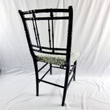 Ebonised 19th Century Antique Faux Bamboo Side Chair