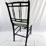 Ebonised 19th Century Antique Faux Bamboo Side Chair