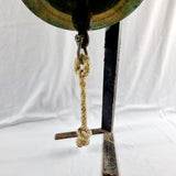 Antique Large Bronze Ships Bell on Stand