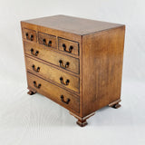 Circa 1900s Antique Apprentice Piece Chest of Drawers, Three over Three.