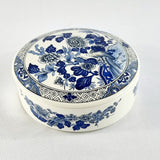 Peony Tiffany and Co. Blue and White Vintage Lidded Dish.