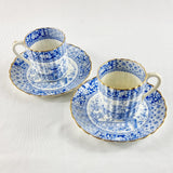 Pair of Antique William Alsager Adderley and Co. Cups and Saucers.