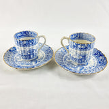Pair of Antique William Alsager Adderley and Co. Cups and Saucers.