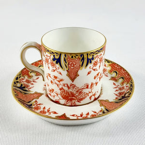 Antique Royal Crown Derby Imari Pattern Cup and Saucer.