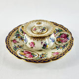 Antique Porcelain Dresden Ink Well